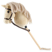 HOBBY-HORSE beige - Größe M - Beige, Textil (35/79cm) - Bieco Spielwaren