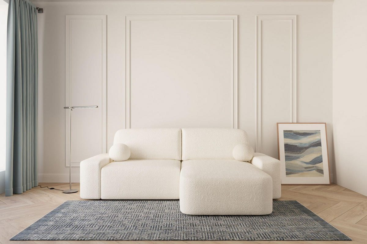 ECKSOFA - Universale Ecksofa Lisbon - Weiß (Anthology 1) - Weiß, Holzwerkstoff (270/180cm) - Möblo