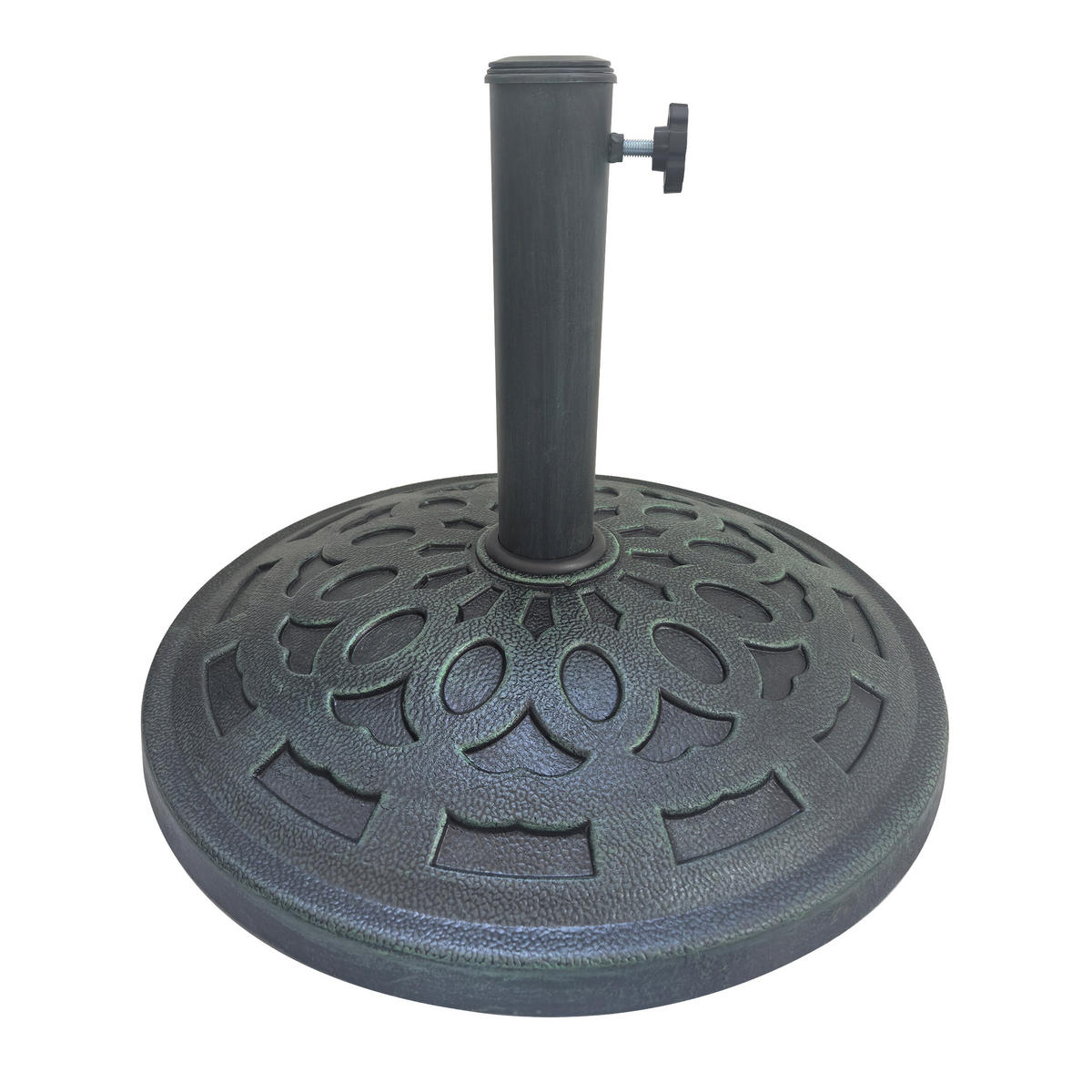 STOJAN slunečník - černá, kov/plast (49/49cm) - Relaxdays