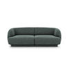 SOFA Miley aus Chenille-Stoff petrol 2 Sitzplätze - Petrol, Textil (90/70/180cm) - Micadoni