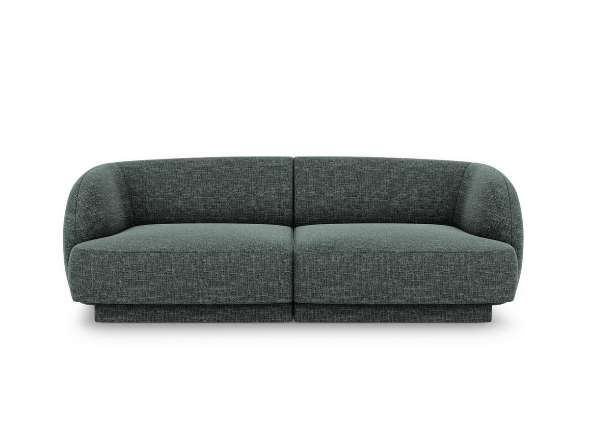 SOFA Miley aus Chenille-Stoff petrol 2 Sitzplätze - Petrol, Textil (90/70/180cm) - Micadoni