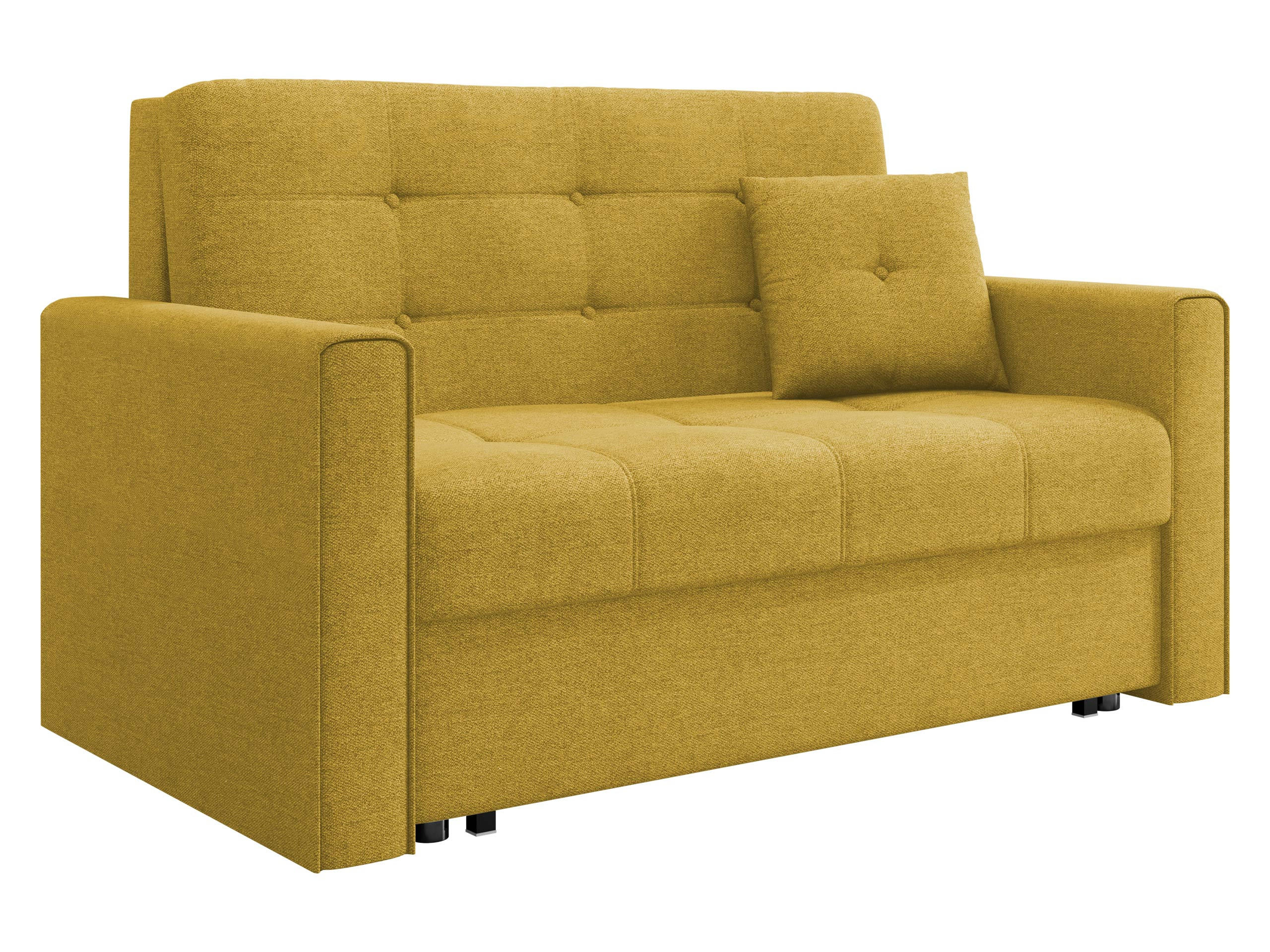 SCHLAFSOFA Viva Lux II - Gelb, Holz/Textil (133/85/98cm) - MIRJAN24