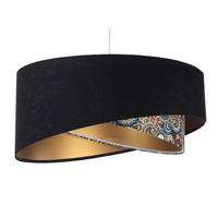 HÄNGELEUCHTE Gold 50/23 cm - Goldfarben, Kunststoff (50/1.3/23cm) - ONZENO