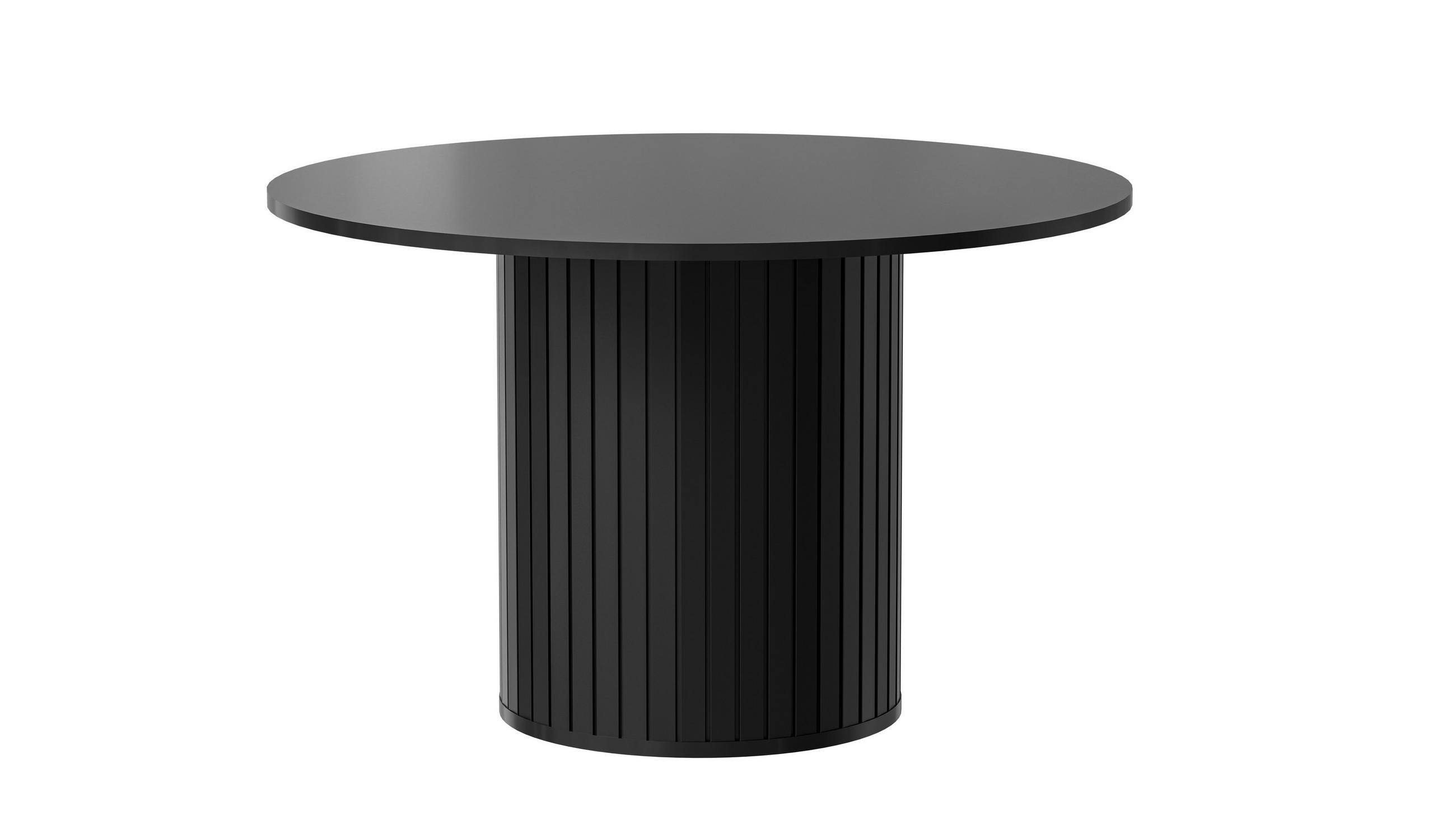 Masseno Esstisch Schwarz 120x75.2x120 cm
