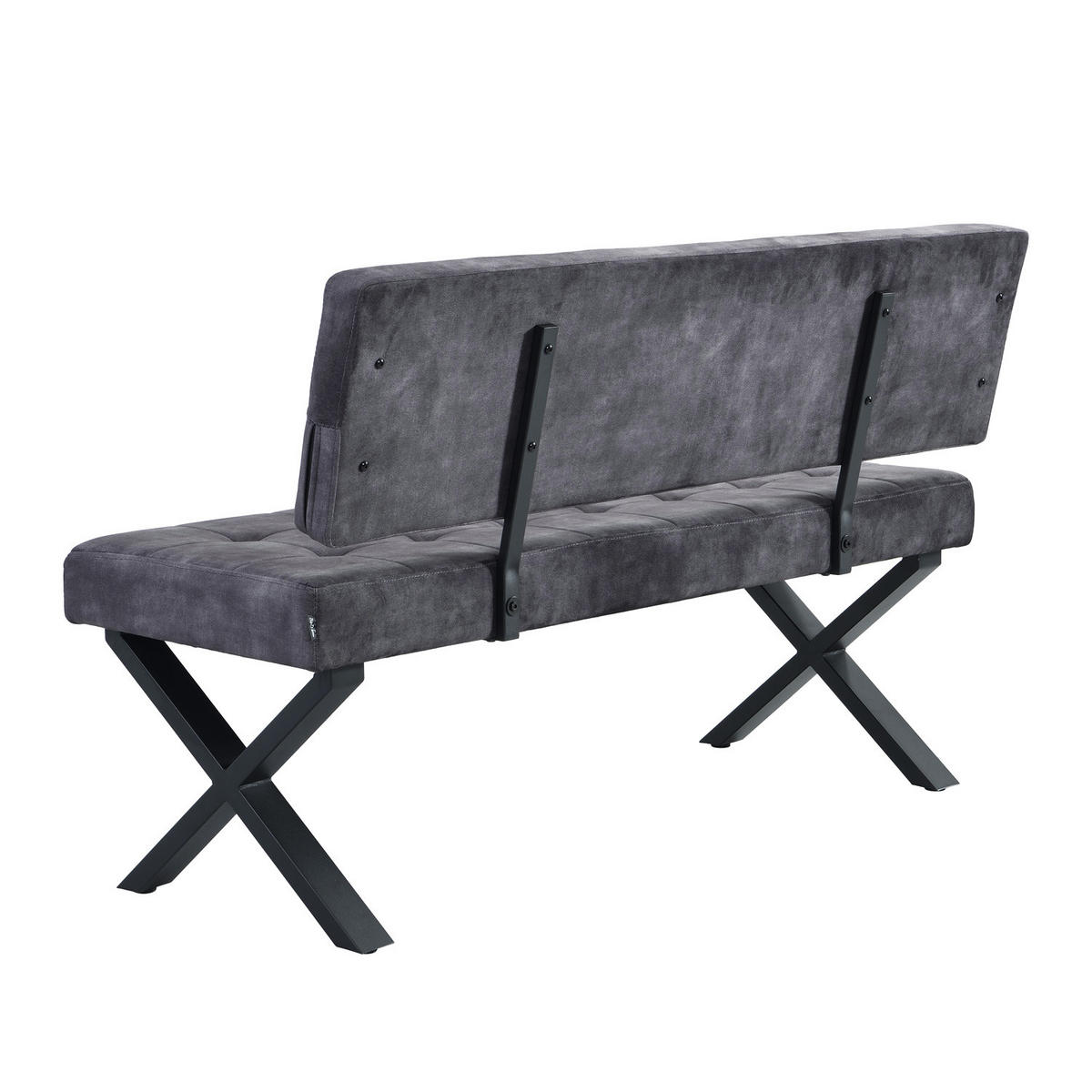 SITZBANK KAREN - Anthrazit, Metall (140/48/56cm) - B&D Home