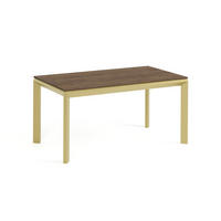 ESSTISCH FADO - Sandfarben/Goldfarben, Holzwerkstoff (90/160/76cm) - Meblini