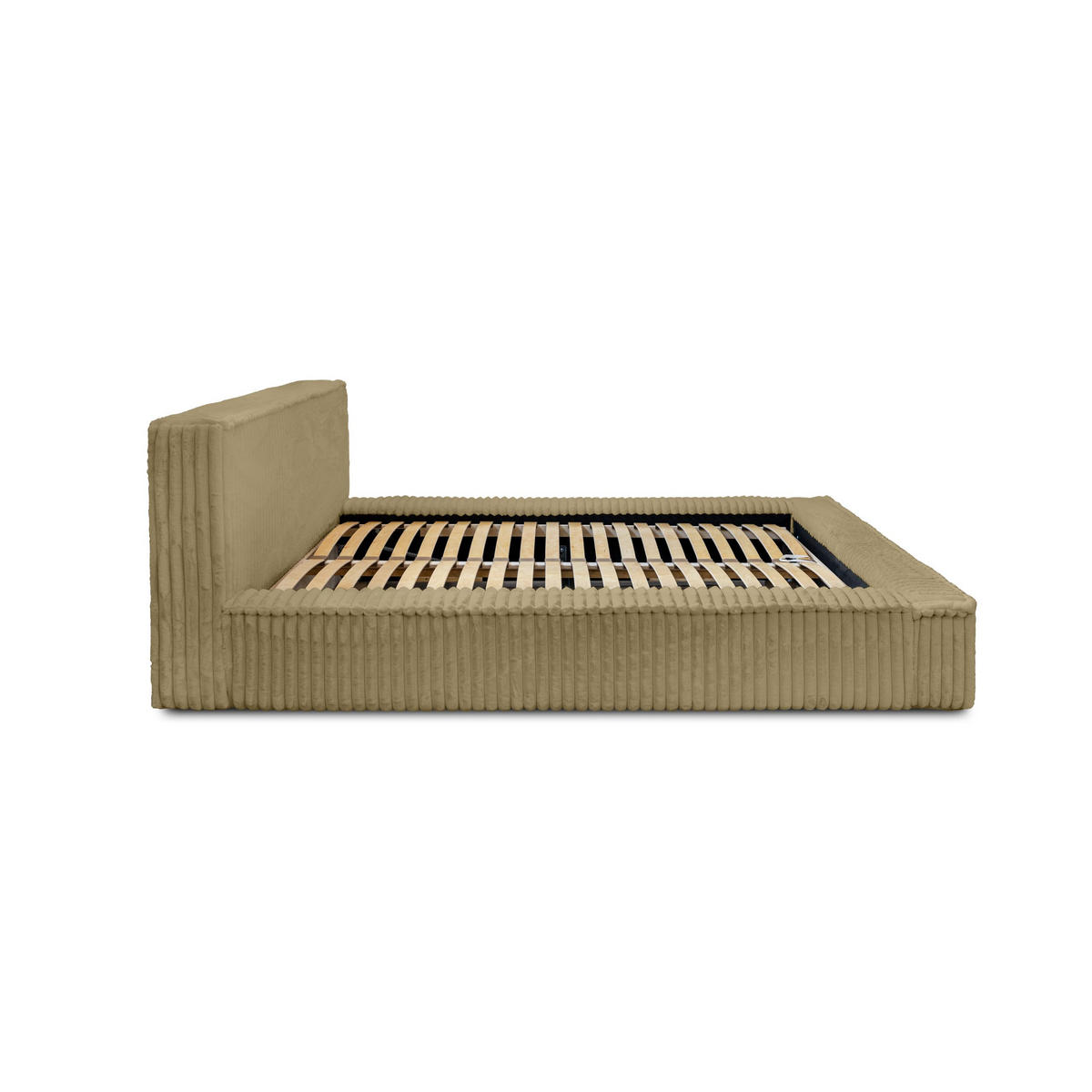 POLSTERBETT Doppelbett Burren 140x200 cm Dunkelbeige - Braun, Textil (140/200cm) - Meblito