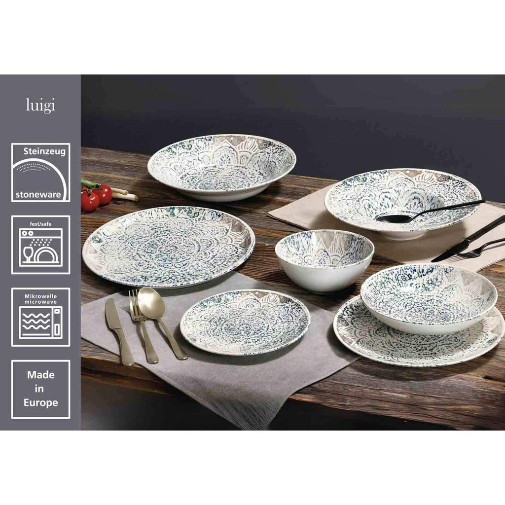 Thumbnail - Ritzenhoff Breker Tafel-Set, Mehrfarbig, Keramik, Rund, 30x44x39 cm, Essen & Trinken, Geschirr, Geschirr-Sets