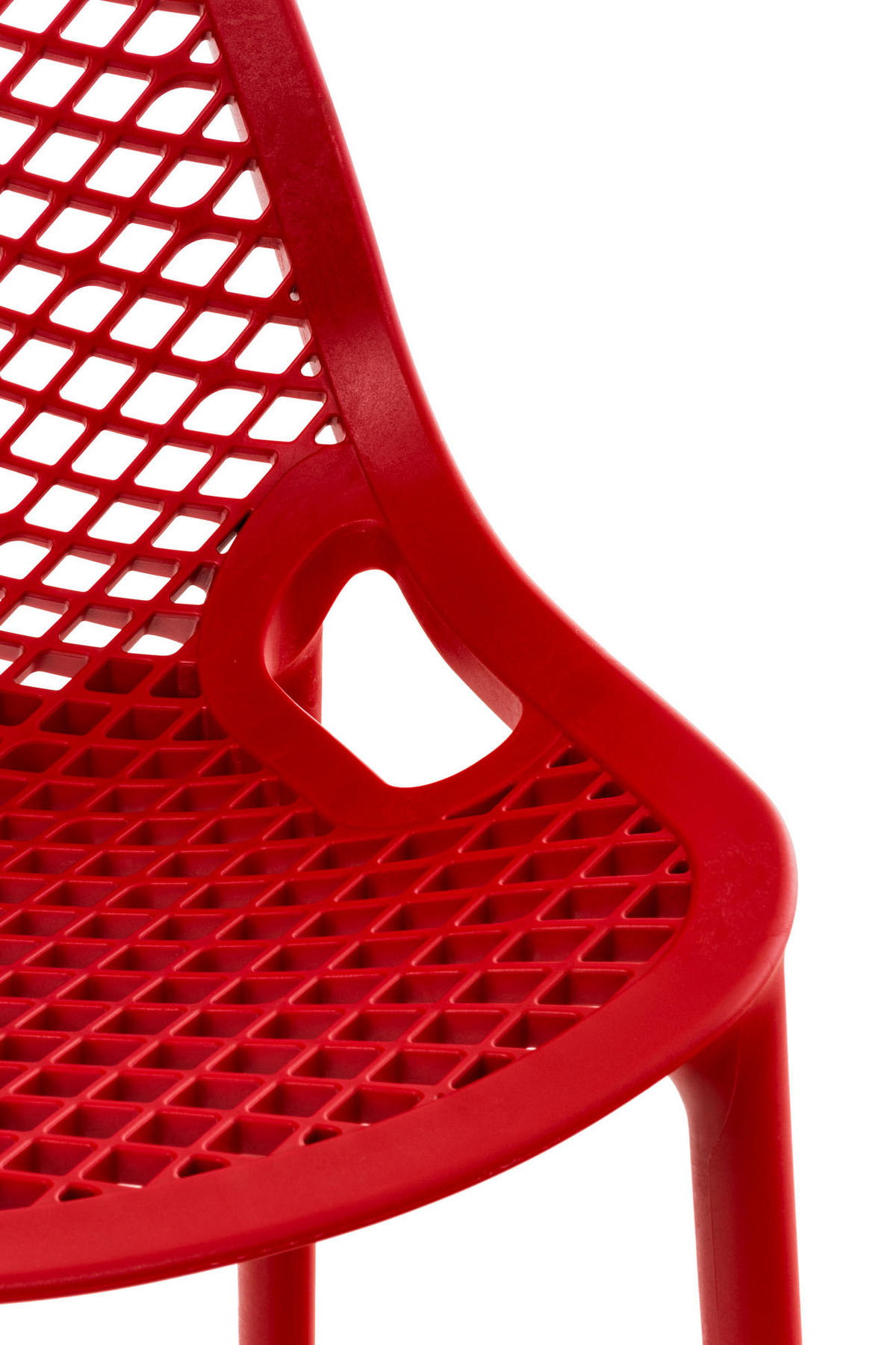 BARHOCKER 2er Set Kunststoff rot - Rot, Kunststoff (45/105/53cm) - CLP