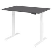 SCHREIBTISCH elektrisch XDKB 80/120/74 cm in Graphitfarben/Weiß - Graphitfarben/Weiß, Holzwerkstoff (80/120/74cm) - bümö