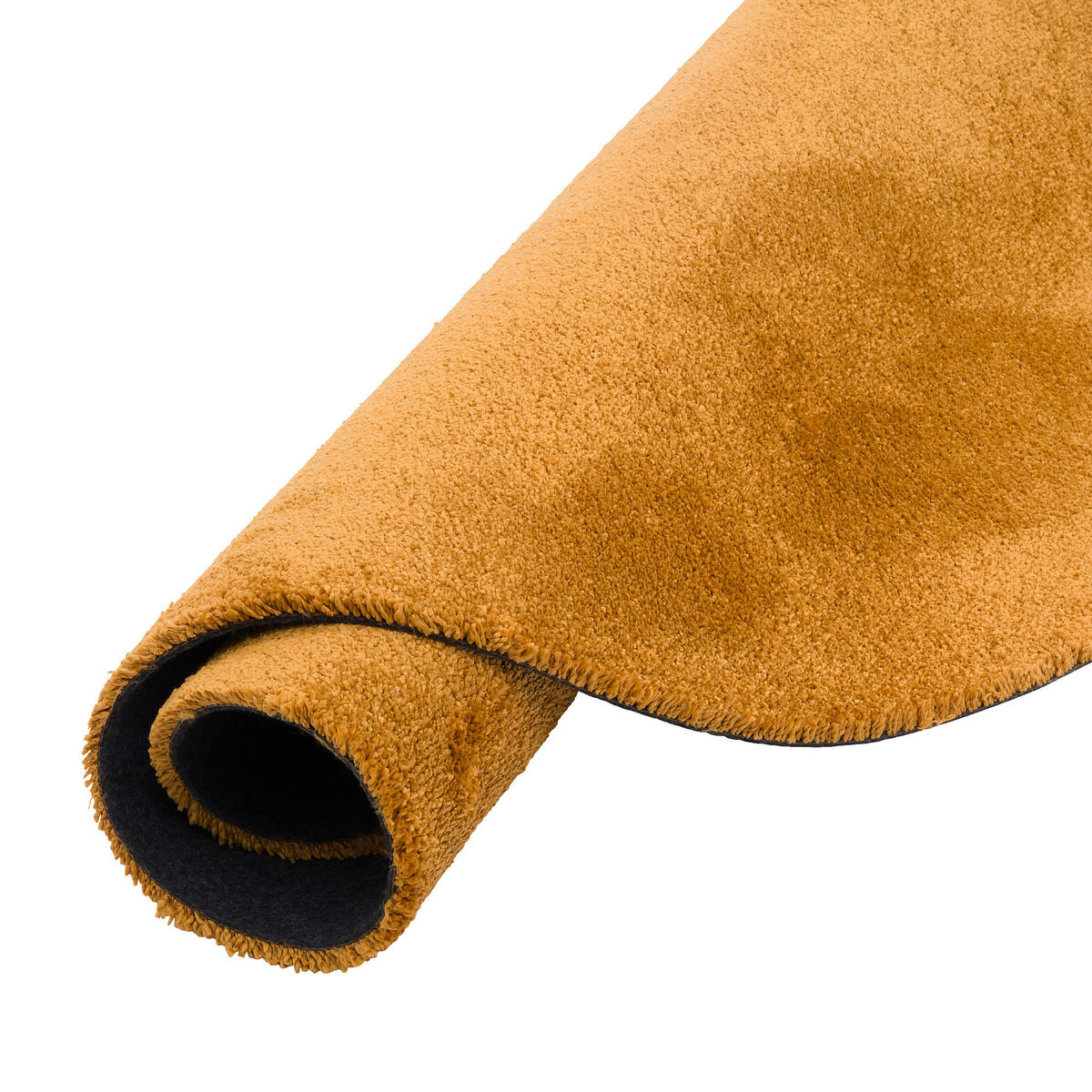 HOCHFLORTEPPICH LIVORNO RUND SUPER SOFT - Gelb, Textil (100/100cm) - Snapstyle