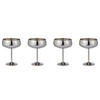CHAMPAGNERSCHALE (4er Set) Manhattan Lounge - Silberfarben, Metall (0.4L) - Butlers