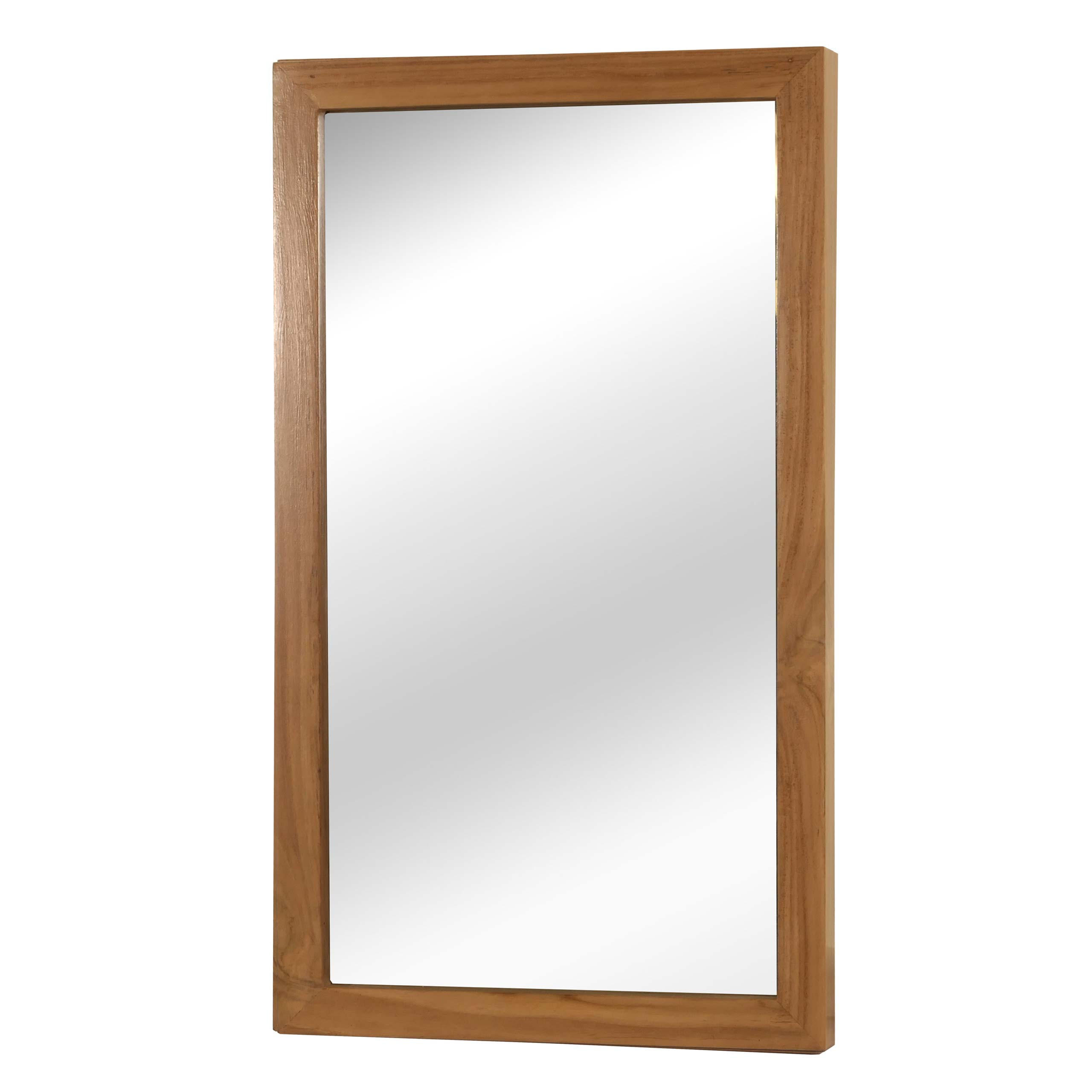 TEAK-WANDSPIEGEL Braun - Braun, Holz (40/71/4cm) - MCW