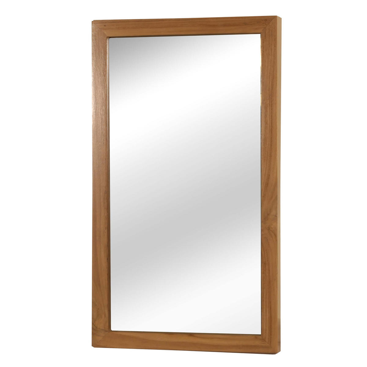 TEAK-WANDSPIEGEL Braun - Braun, Holz (40/71/4cm) - MCW
