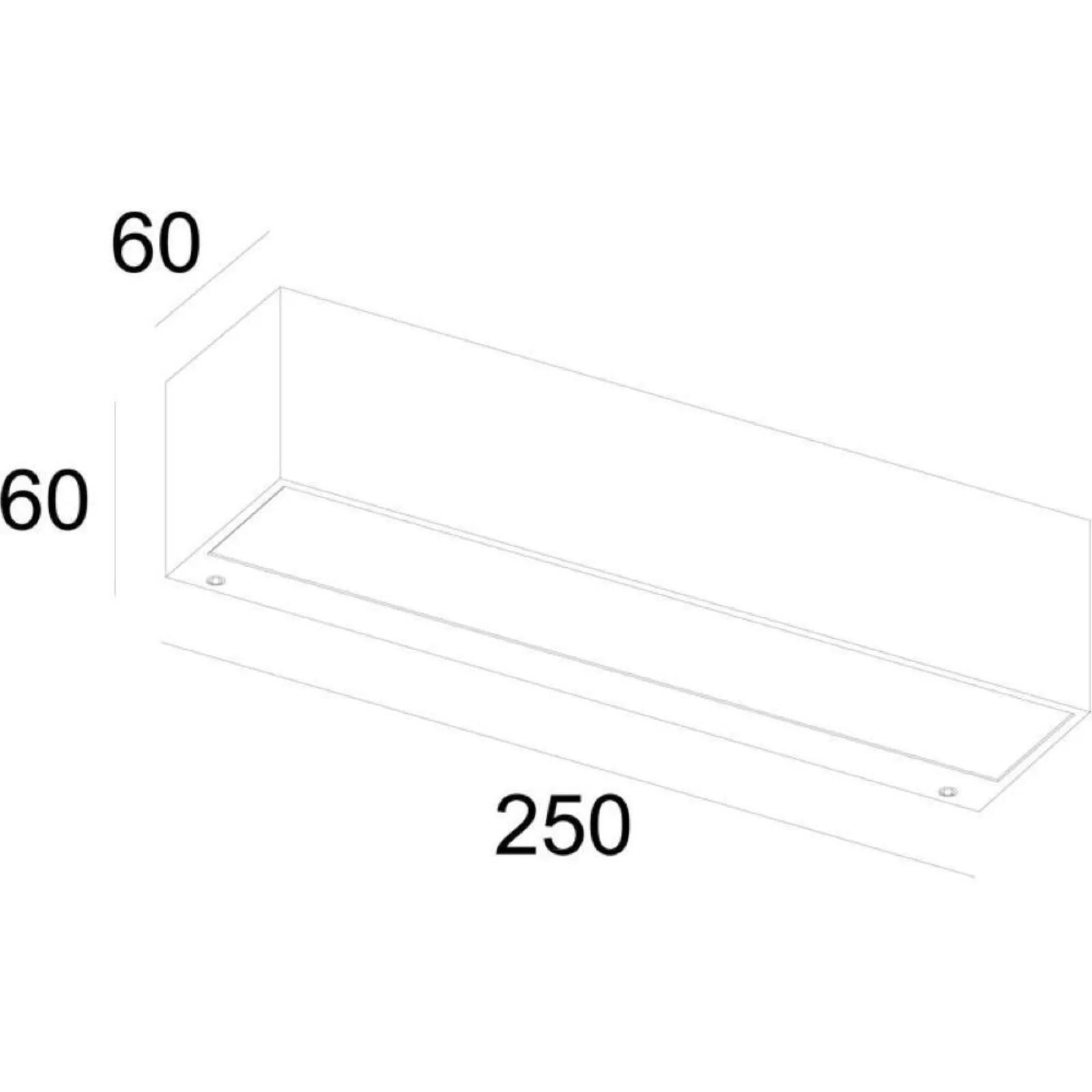 WAND- & DECKENLEUCHTE Linear I - Dunkelgrau, Metall (25/6/6cm) - click-licht