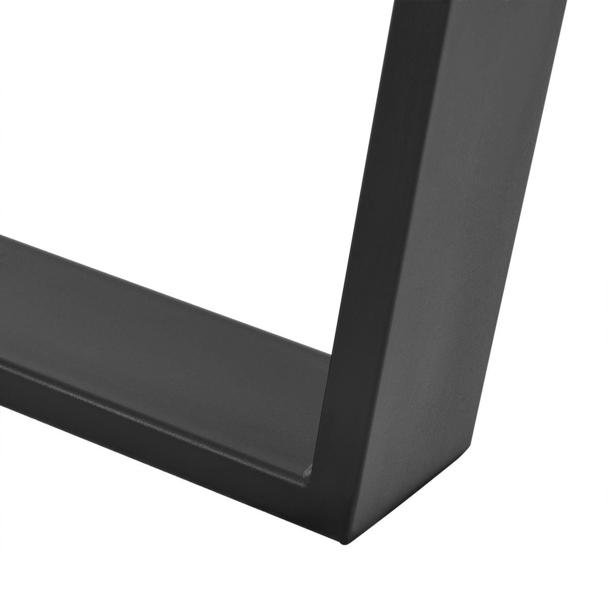TISCHGESTELL-SET 2 TLG. Lalling - Schwarz, Metall (75/72/8cm) - [en.casa]