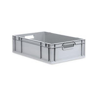 EUROBOX Nextgen Economy Griffe Offen 17x40x60cm 34 Liter - Grau, Kunststoff (40/17/60cm) - PROREGAL