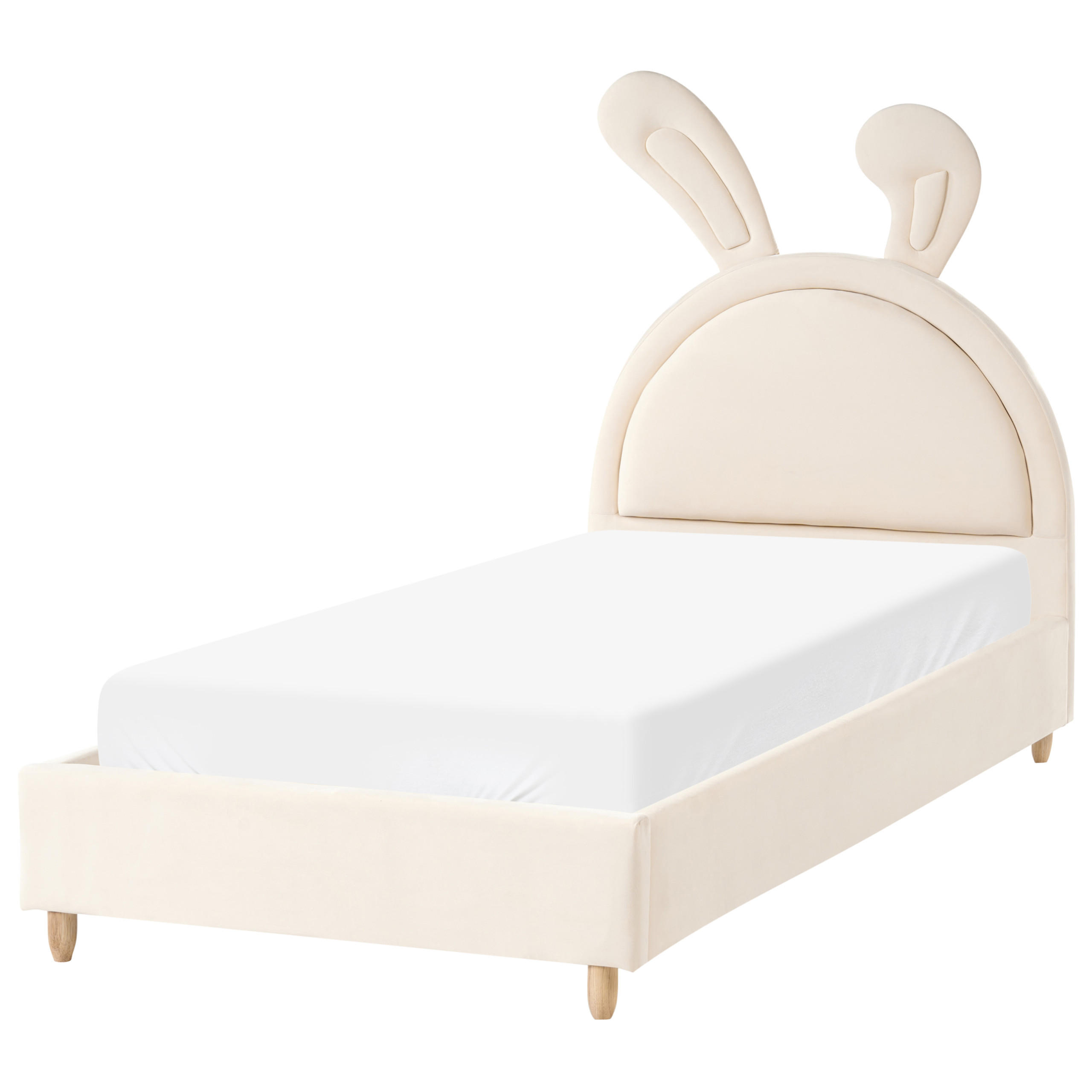 PAT PENTRU COPII iepure catifea 90/200 cm bej Lallias