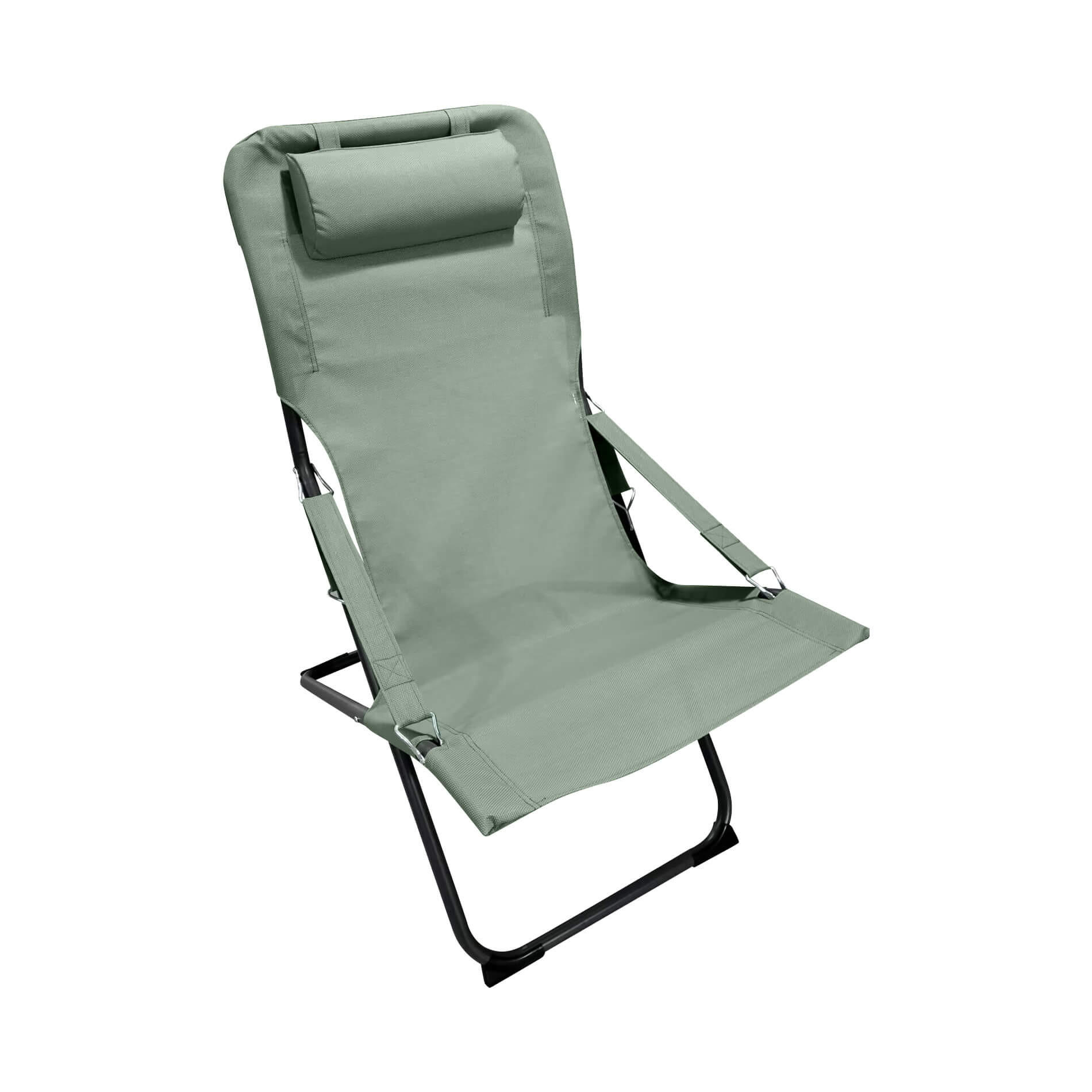 GARTEN-RELAXSESSEL Grün 63/83/98 cm - Grün, Metall (63/88/83cm) - Mobili Rebecca