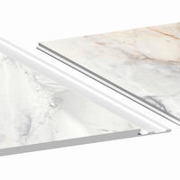 AQUA-STEP- ALL IN ONE - Wasserdichte Wandpaneele und Bodenpaneele für Badezimmer - Marmo Lumina - 6 Paneele (2,34m²) - Weiß, Kunststoff (122/32/0.45cm) - Aqua-Step® 