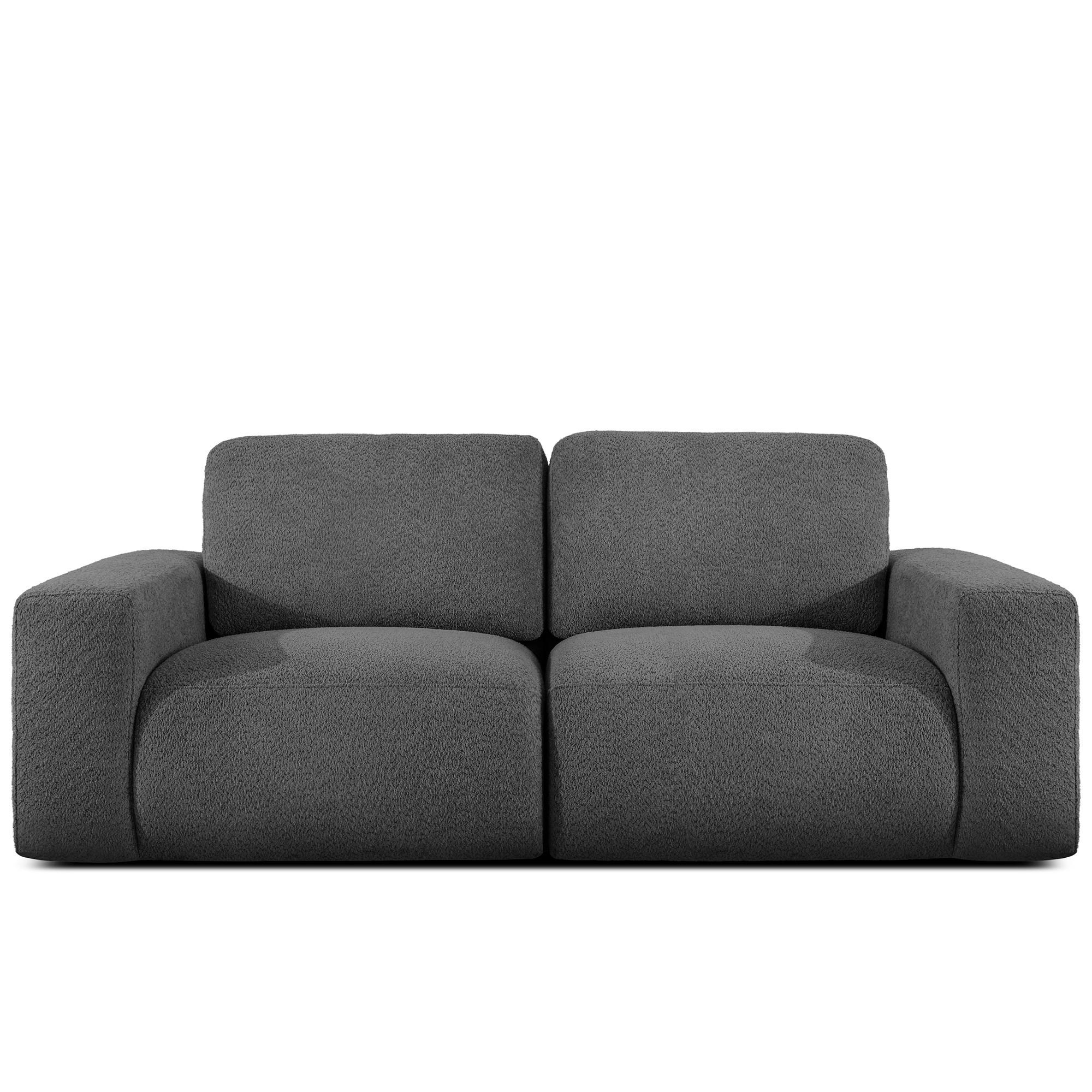 2-SITZER SOFA ZUCCO, Graphit - Graphitfarben, Holz/Holzwerkstoff (212/85/100cm) - KONSIMO®