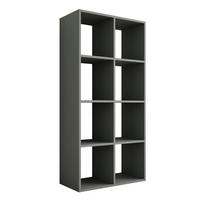 BÜCHERREGAL mit 8 Fächern – Farbe: Grüne Aloe – 147 × 74 × 30 cm, vertikale oder horizontal - Grün, Holzwerkstoff (74/147/30cm) - 3XE LIVING