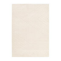 TEPPICH Design Relief-Effekt beige - Beige, Textil (120/170cm) - AFK Living