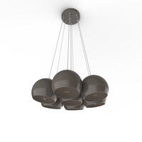 HÄNGELEUCHTE - Graubraun, Metall (25/25/20cm) - Lumicom