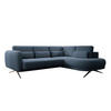 ECKSOFA ILUSIO L 250x205cm, Schlaffunktion, Blau, Rechts - Blau, Holz/Textil (248/205cm) - DomoHome