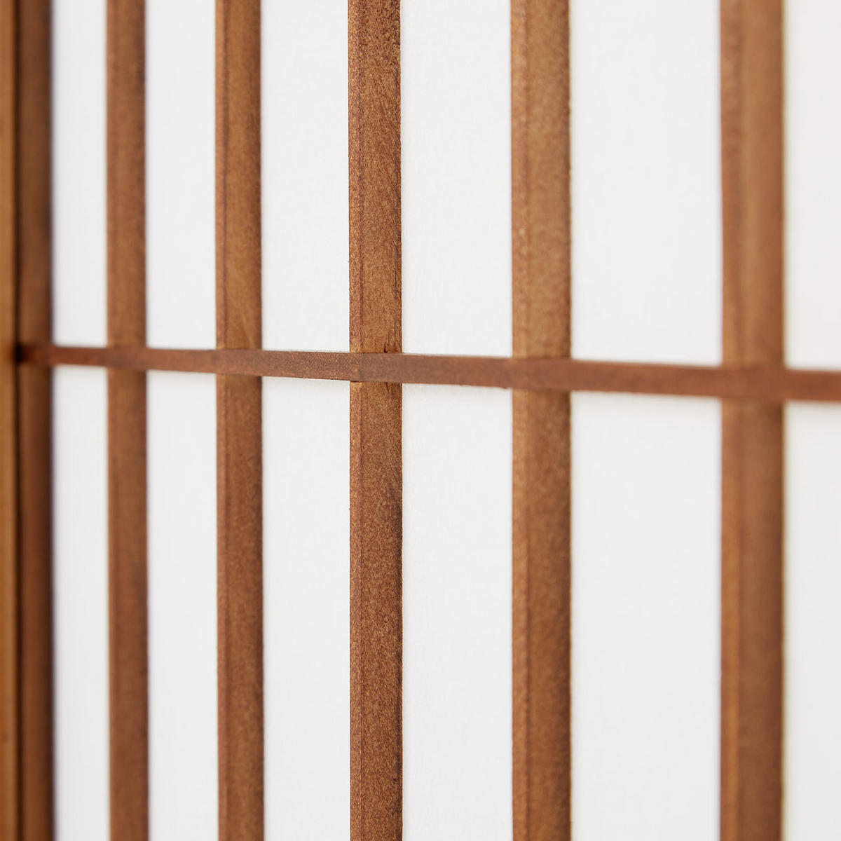PARAVENT 3-tlg. 132/175 cm Braun Shoji - Braun, Holz (132/175/175cm) - Homestyle4u