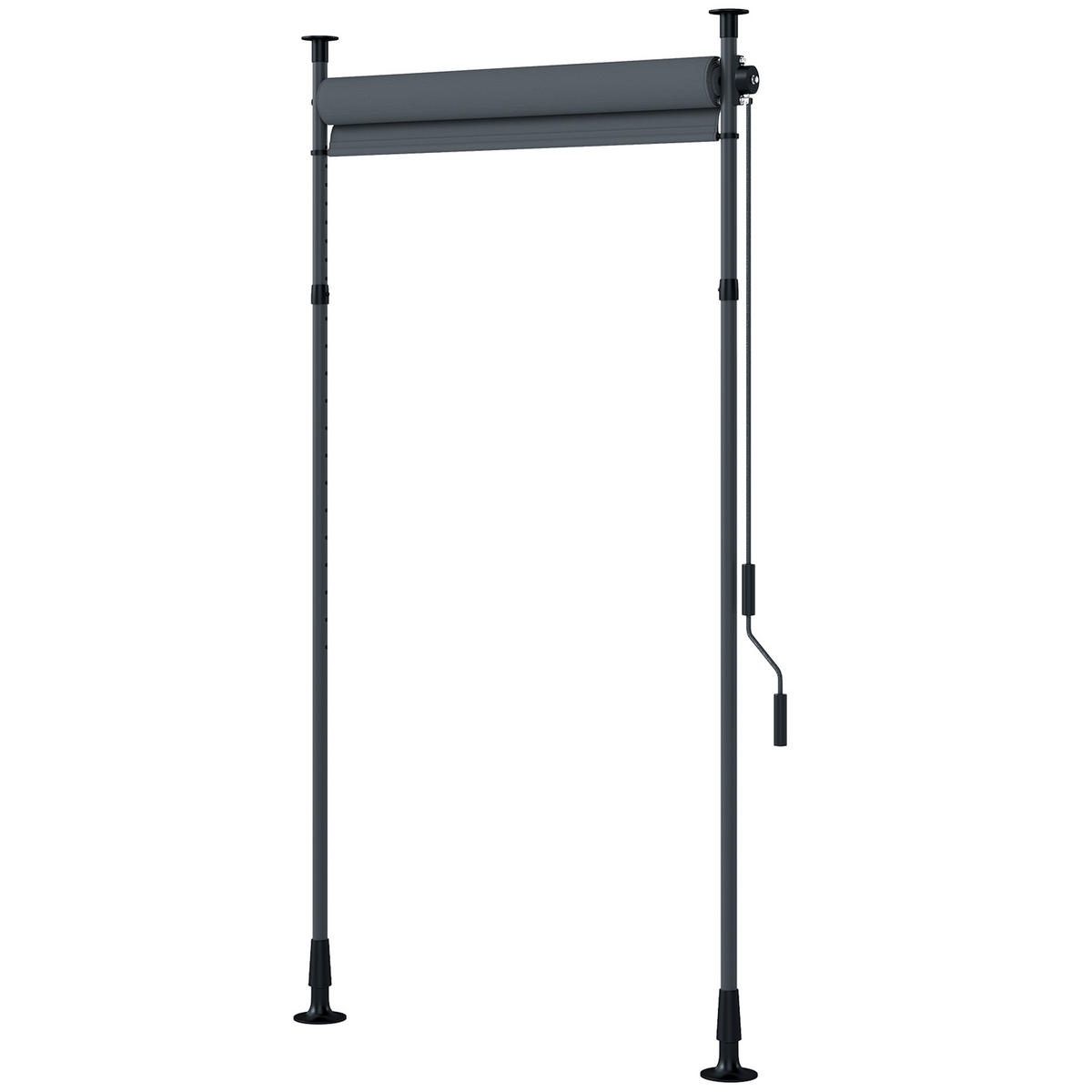MARKEISE freistehende DE-10618 Dunkelgrau - Dunkelgrau, Metall (2.8/310/150cm) - ComfortXL