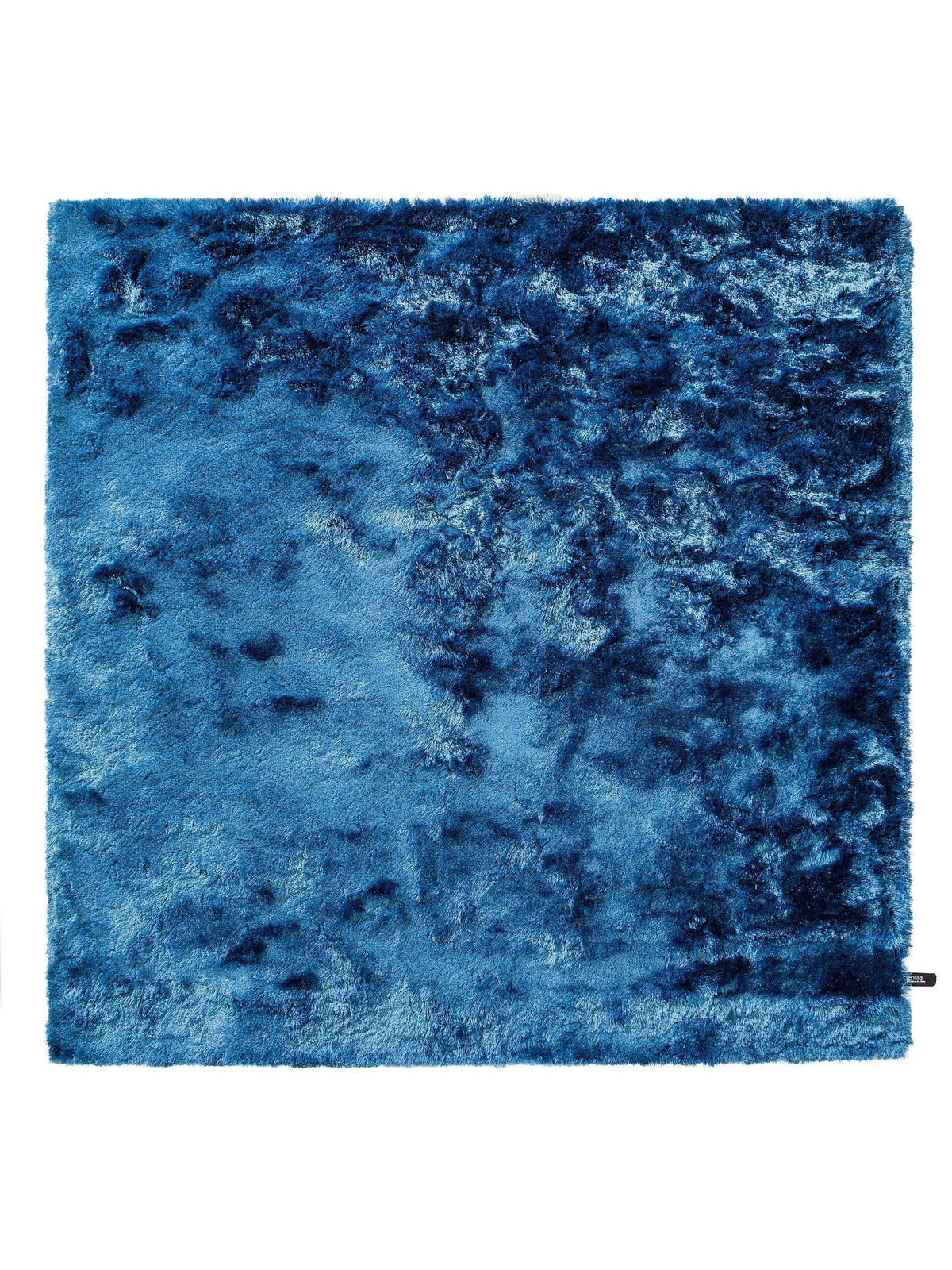 HOCHFLORTEPPICH Whisper Blau 60x60 cm - Blau, Textil (60/60cm) - benuta Nest