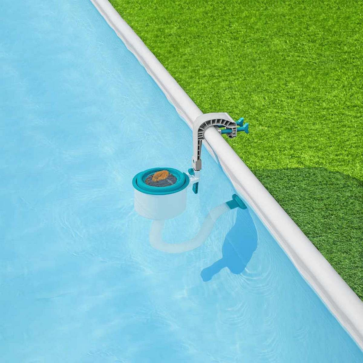 FLOWCLEAR Pool-Oberflächenskimmer 58233 - Weiß, Kunststoff (49/64/21cm) - Bestway
