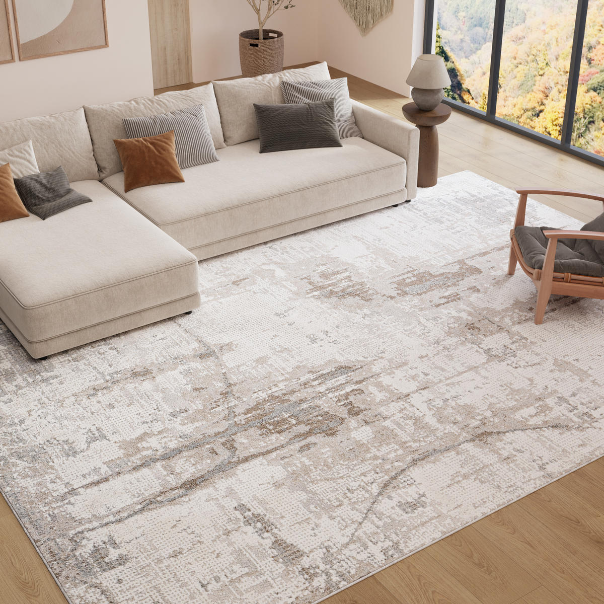 TEPPICH TREND Creme 80/150 cm - Creme, Textil (80/150cm) - Tapiso