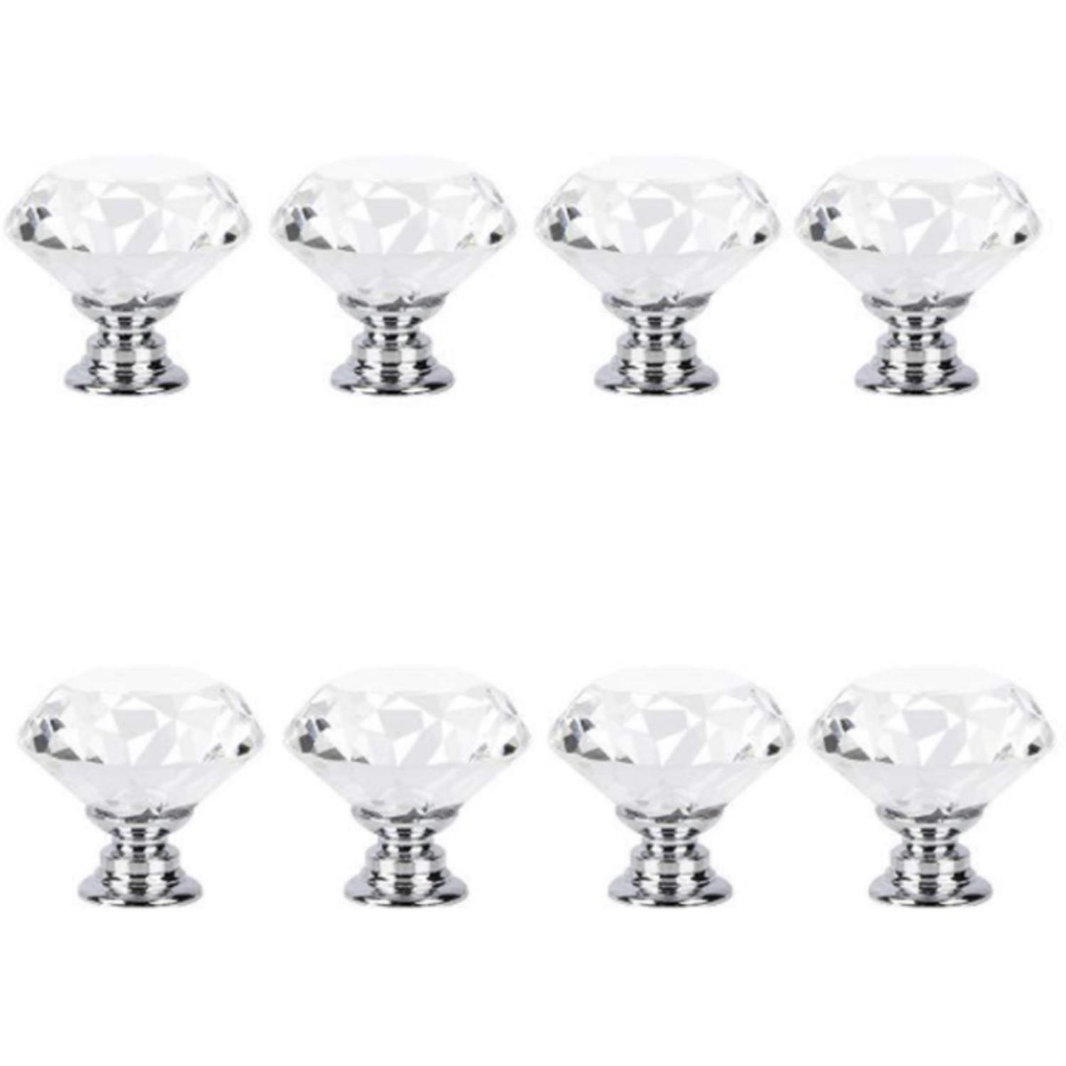 Mcboson Kristallglasknauf Transparent 3x2.8x3 cm