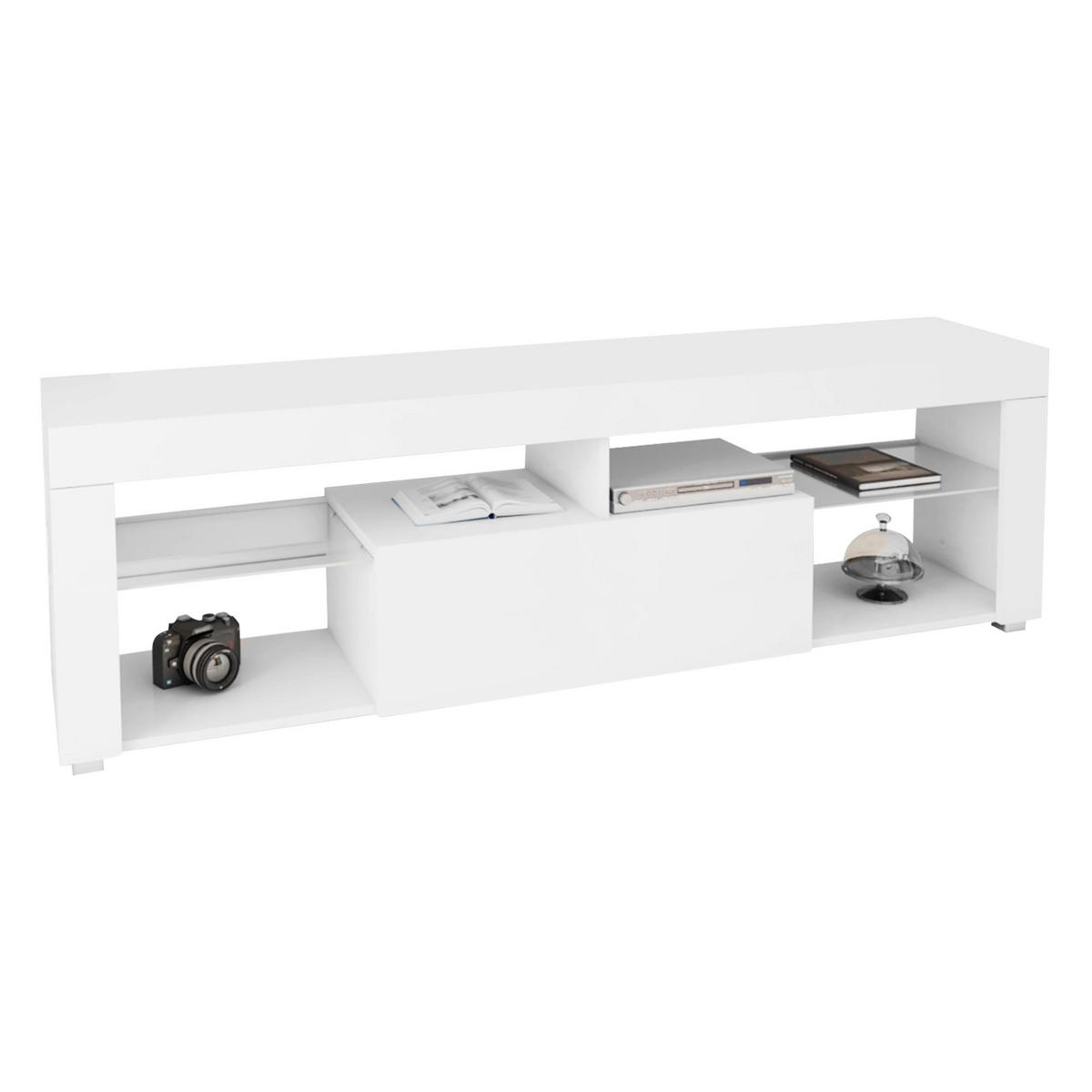 TV SCHRANK - Weiß, Holzwerkstoff (35/51/140cm) - ML-DESIGN