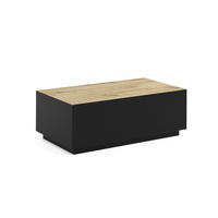 COUCHTISCH MORISS - Schwarz/Eiche Artisan, Holzwerkstoff (55/100/36cm) - Meblini