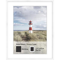 BILDERRAHMEN 40x50 cm Weiß Matt - Weiß, Holz (42/52/2cm) - artissimo