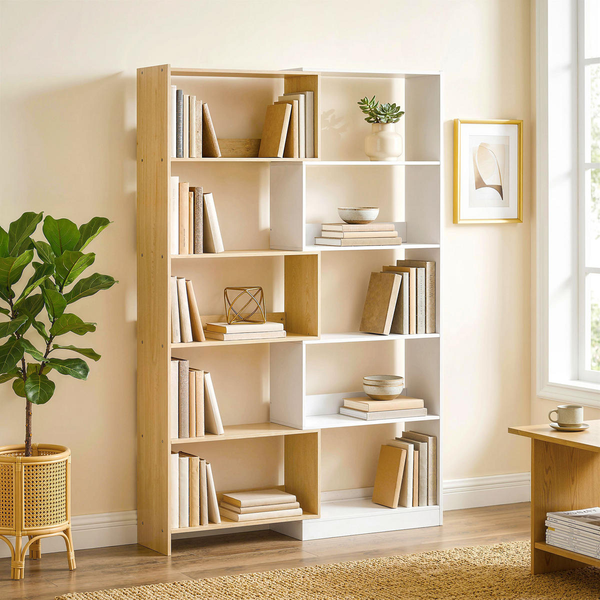 REGAL DE-15578 ausziehbar 60-111 cm, 5-stufig Weiß - Weiß, Holzwerkstoff (23.8/163.7/111.5cm) - ComfortXL