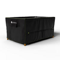 GARTENMÖBELABDECKUNG CoverSafe Pro schwarz - Schwarz, Kunststoff (95/75/170cm) - Juskys