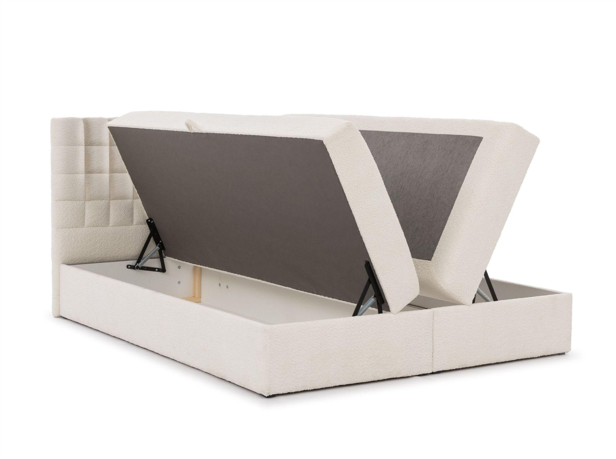 Thumbnail - Fun Möbel Boxbett, Schwarz, Textil, 200x220 cm, Schlafzimmer, Betten, Boxspringbetten