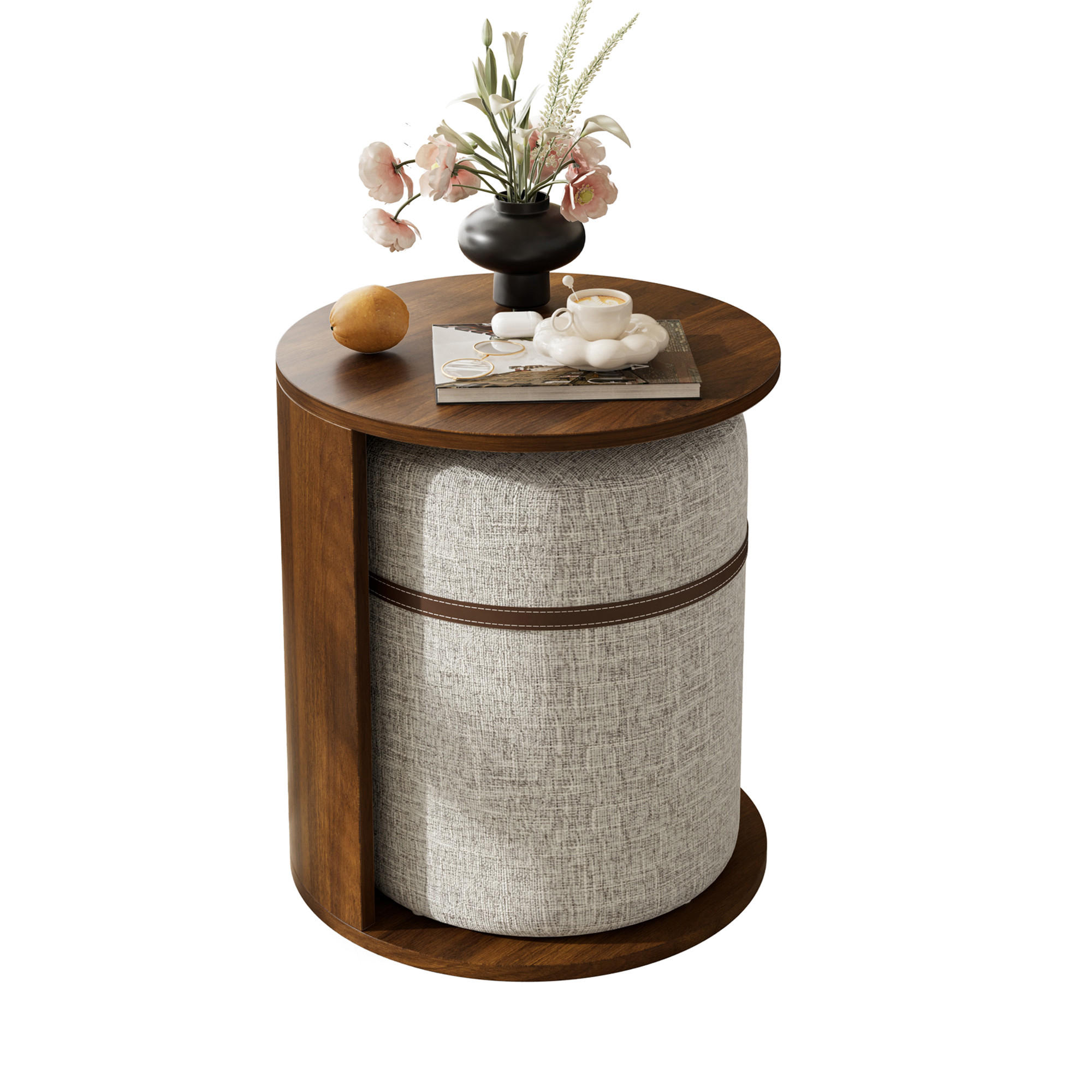 Flieks Couchtisch Walnuss 38x47.5x38 cm