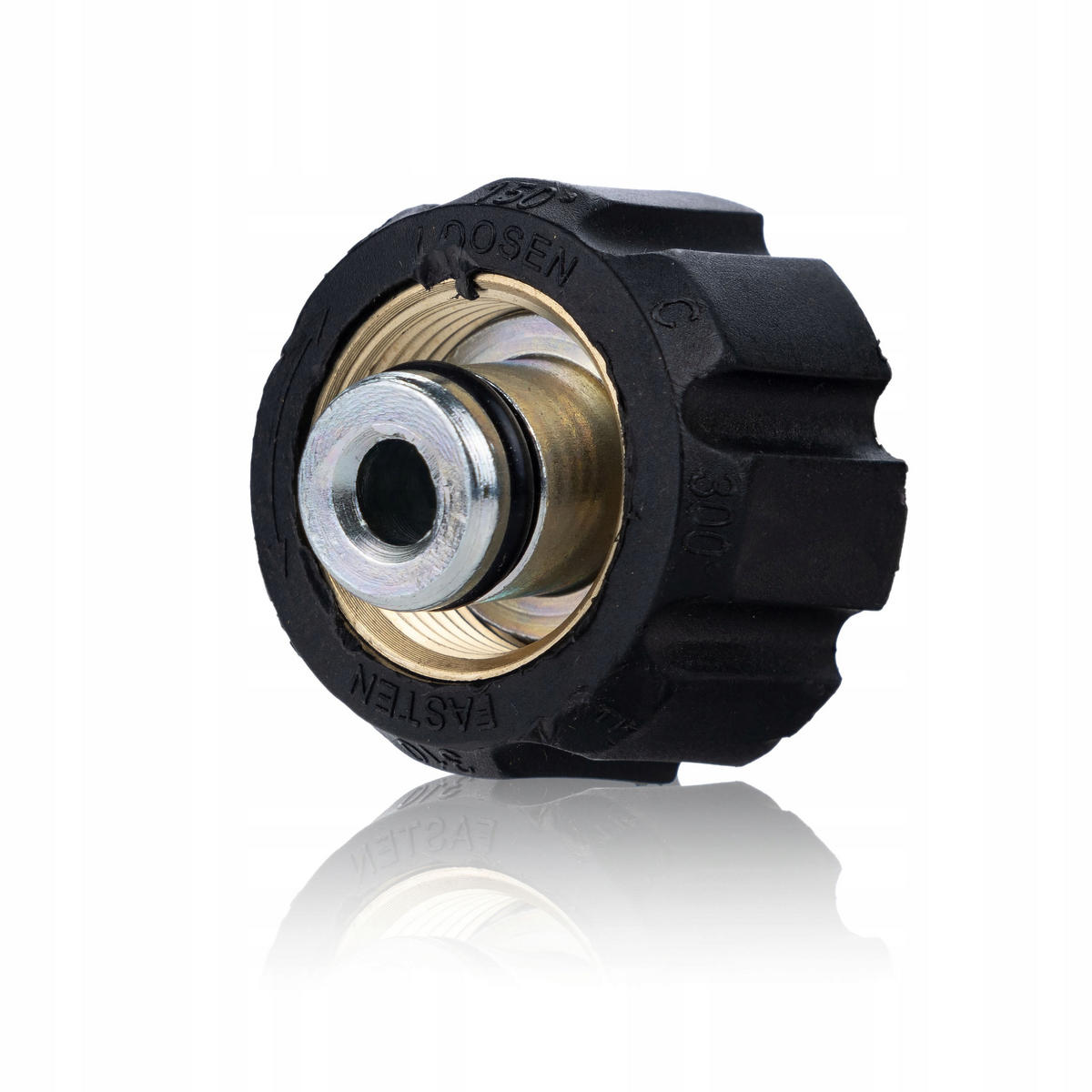 SCHLAUCH M22 - 35 m, max. 200 bar, 60 °C, 1/4" Düse, Nylongeflecht, Innengewinde M22x1,5 - Multicolor, Kunststoff/Metall (10/10/10cm)