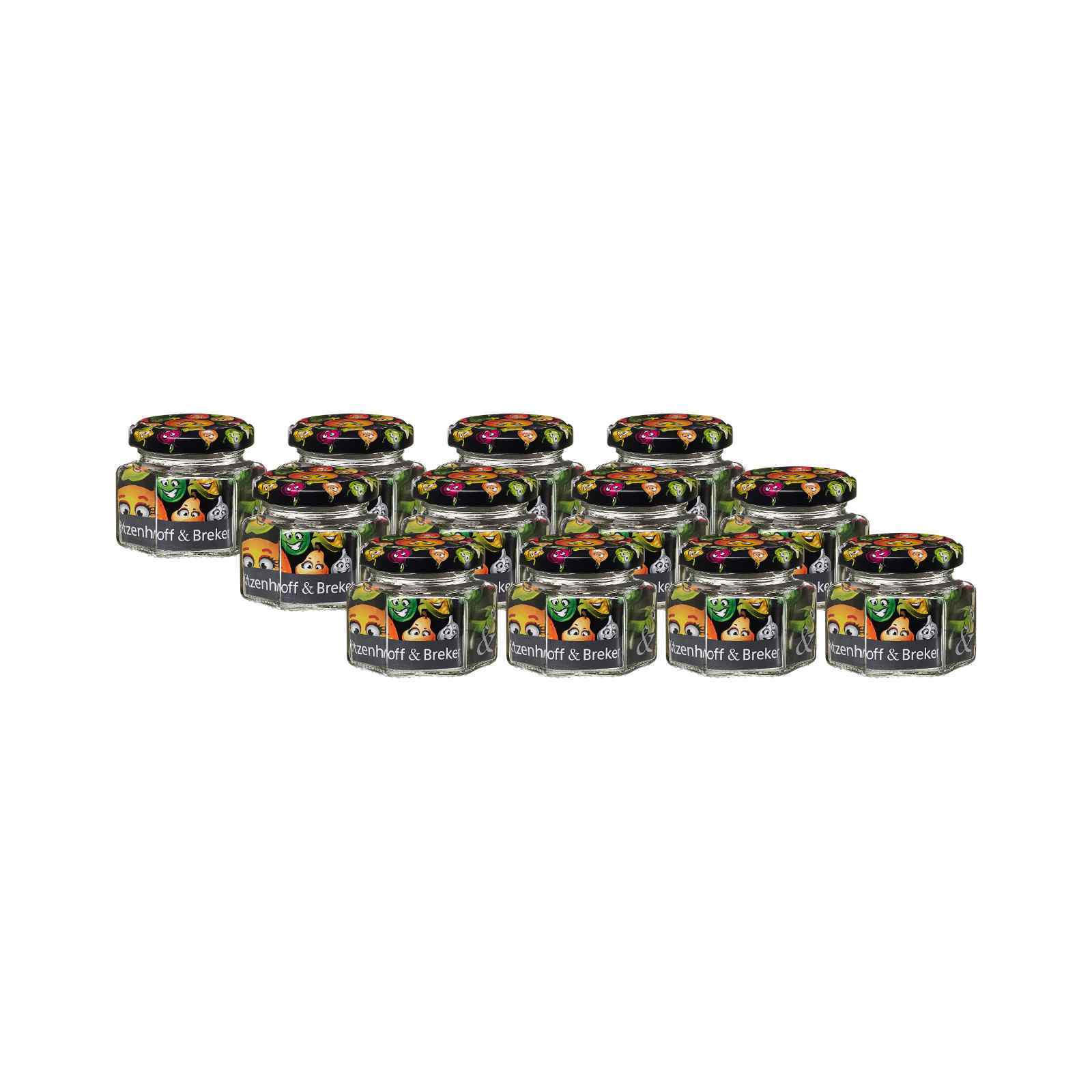 VORRATSGLÄSER Smile transparent 106 ml 12er Set - Transparent, Glas (6.5/6/6.5cm) - Ritzenhoff Breker