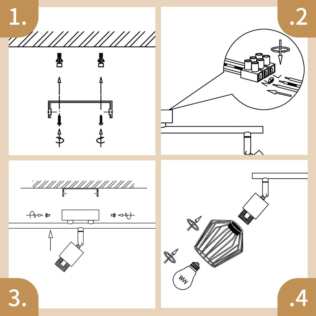 STRAHLER Franziska 3-flammig 46/10/10 cm - Schwarz, Metall (46/10/10cm) - Nettlife