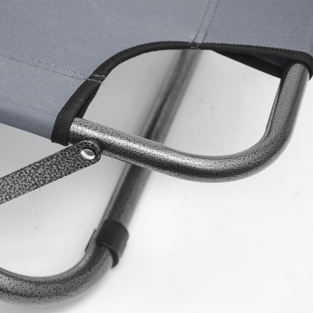 CAMPINGSTUHL, 153/70 cm, Grau - Grau, Kunststoff (60/30/153cm) - Amanka