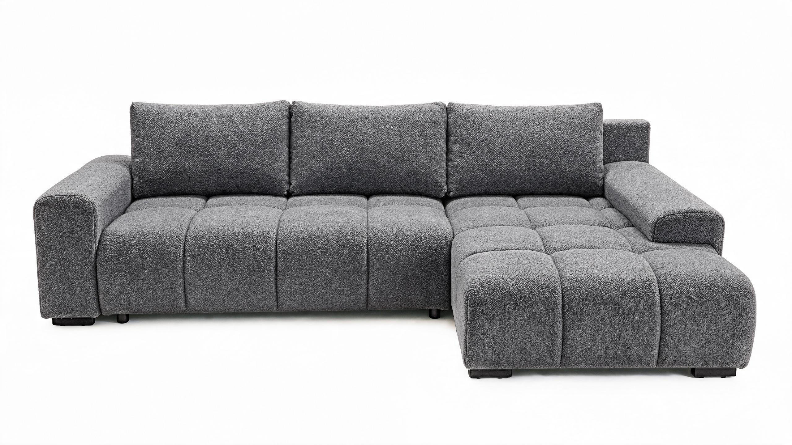XXXLutz Ecksofa Dunkelgrau 270x185 cm