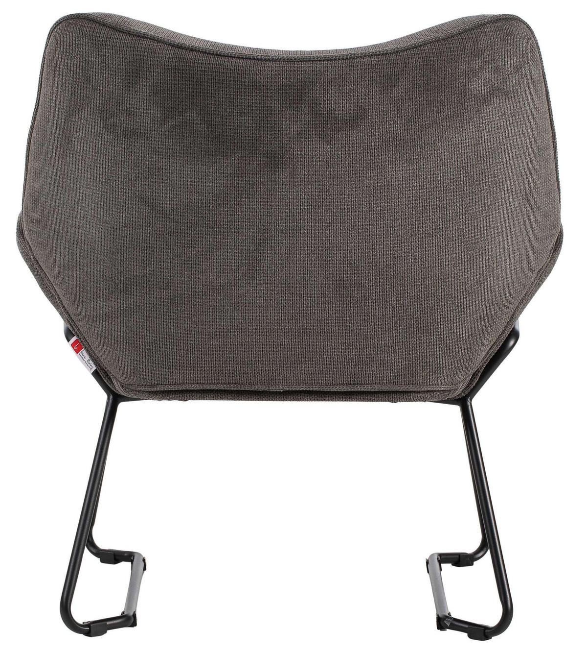 SESSEL Aliano dunkelgrau - Schwarz/Grau, Textil/Metall (73/76/67cm) - Mr. Deko