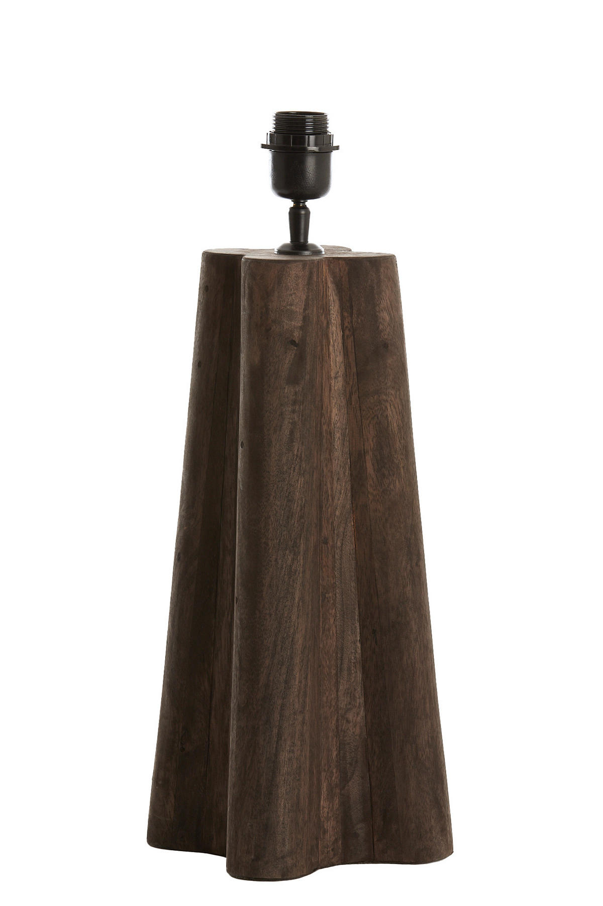 LAMPENFUSS Navelli Grau 15/15/40 cm - Grau, Holz (15/15/40cm) - Light & Living