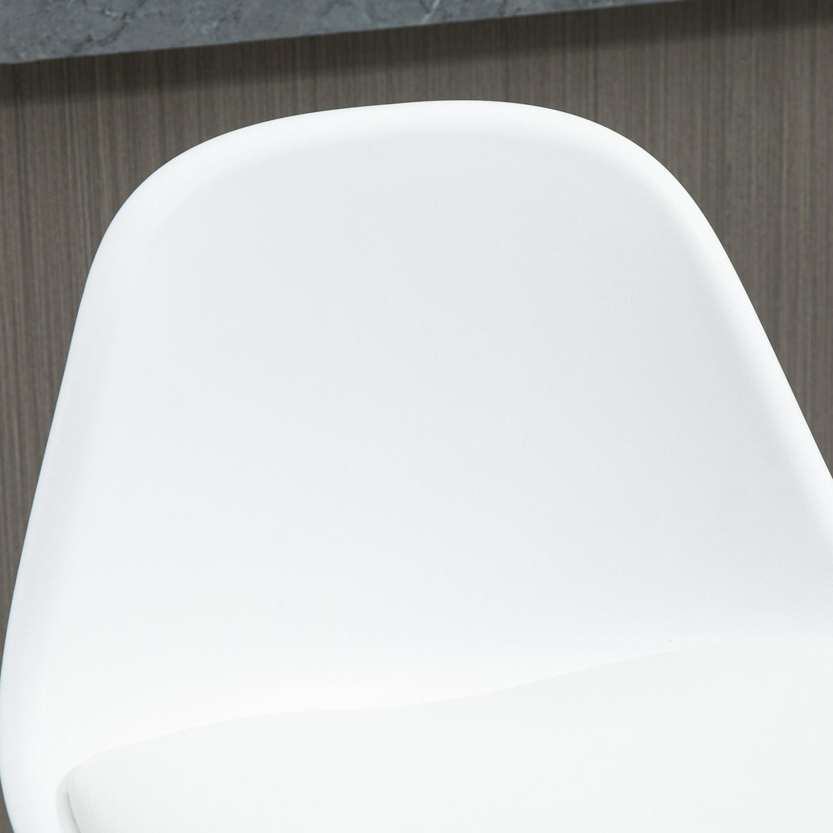 BARHOCKER 2er-Set mit modernem Design bis 120 kg(Ein Stuhl) Barstühle Weiß - Weiß, Kunststoff (42/104/41cm) - HOMCOM